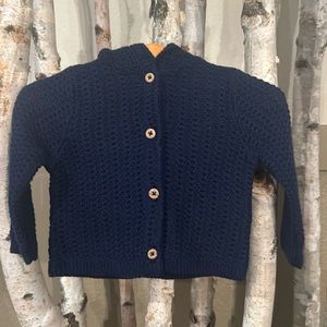 Tommy Bahama navy blue sweater. Size 3-6 months.